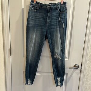 Distressed Blue Women's Jeans